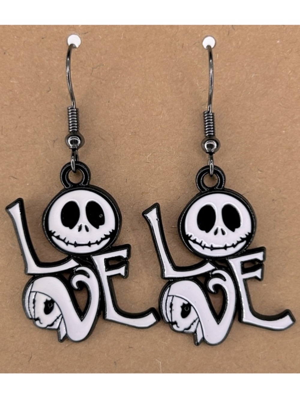 Nightmare Before Christmas Jack Skeleton Face Earrings Fashion Jewelry